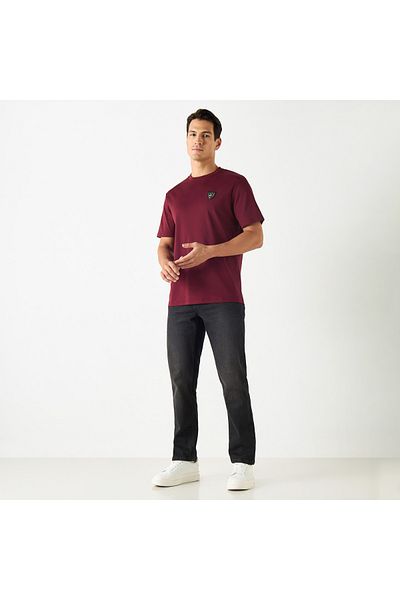 Emperor Applique Detail T-shirt with Short Sleeves
