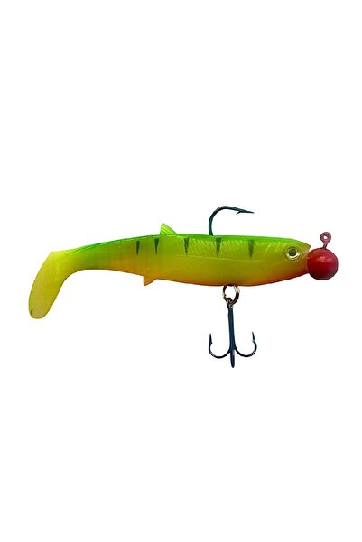 Remixon Buster Shad Firetigre 10cm 24gr Hazır Turna Silikon Yem (MODİFİYELİ)
