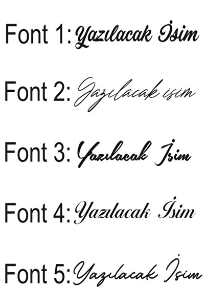 TEKEOĞLU Dekor Pleksi Plakalık Gümüş Yazı