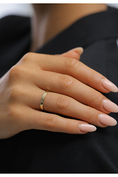 ELLI Inel de logodnă pentru femei, simplu și elegant, din argint 925