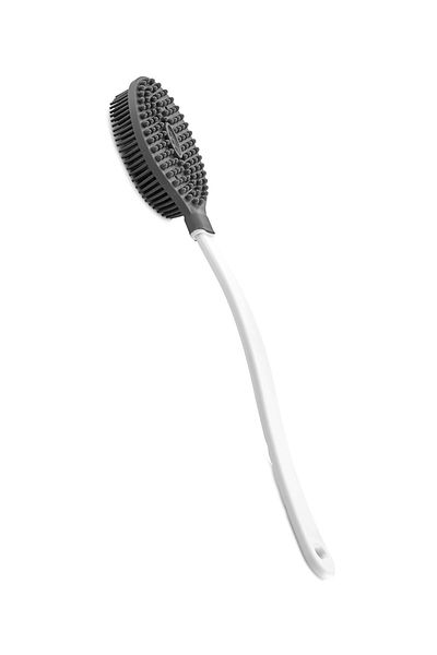 JASPER Nishlove Gray Silicone Body and Massage Brush with Handle Gp152 5015 (24*1)