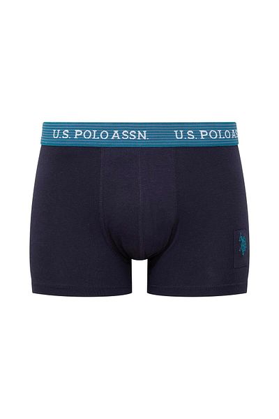 U.S. Polo Assn. Boxeri din 3 piese pentru bărbați, imprimați-albastru-marin-verde