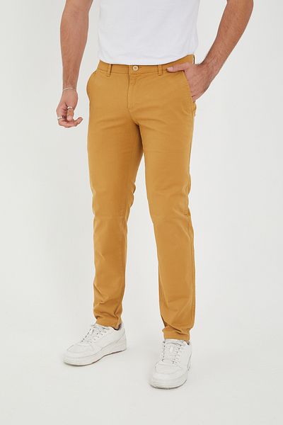 BROCARD Men's Winter Slimfit Fit Lycra Casual Chino Pants
