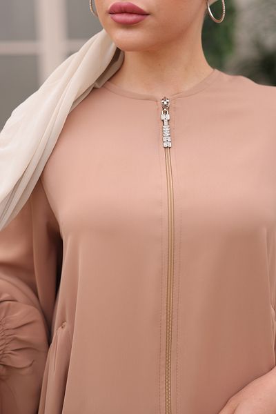 Nissra Ankanoor Camel Splied Loose Ferace Anka 255039