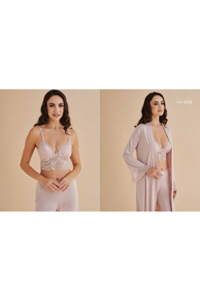 Alissa Women's Nightgown Dressing Gown Set 4420