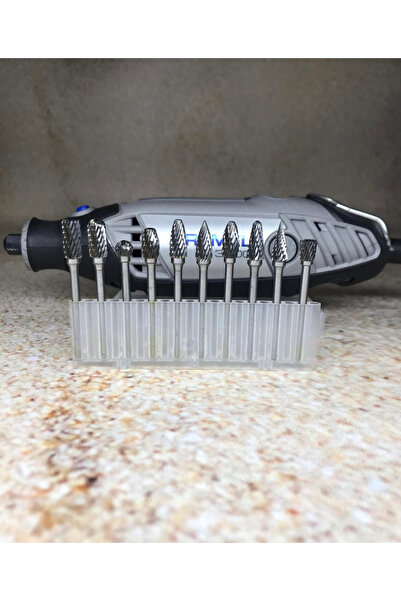 BGA Dremel geleneksel gravür makinesi profesyonel karbür freze seti 10 parça