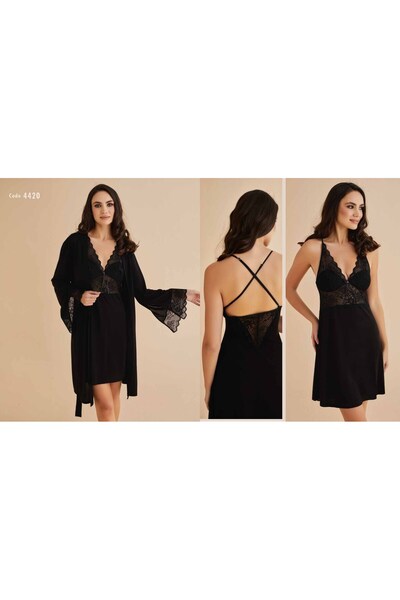 Alissa Women's Nightgown Dressing Gown Set 4420