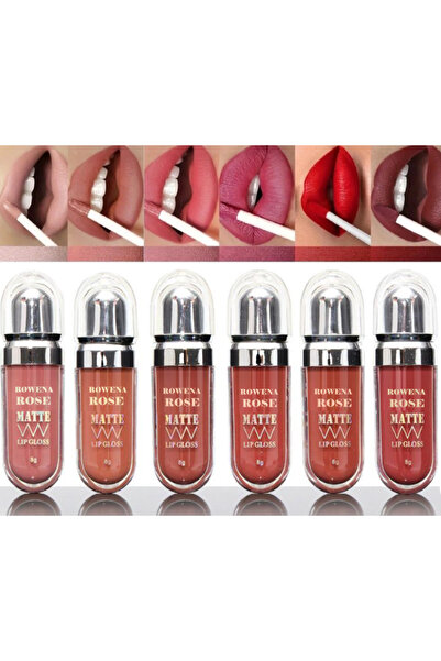 ROWENAROSE 6 Lı Matte Ruj Seti Kahve Tonları Serisi