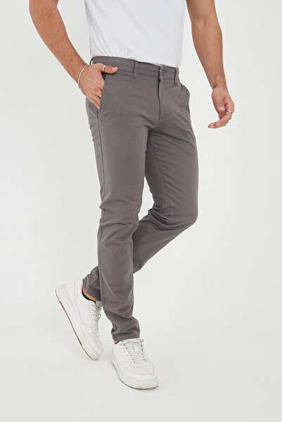 BROCARD Ανδρικό χειμερινό άνετο παντελόνι Chino Slimfit Fit Lycra