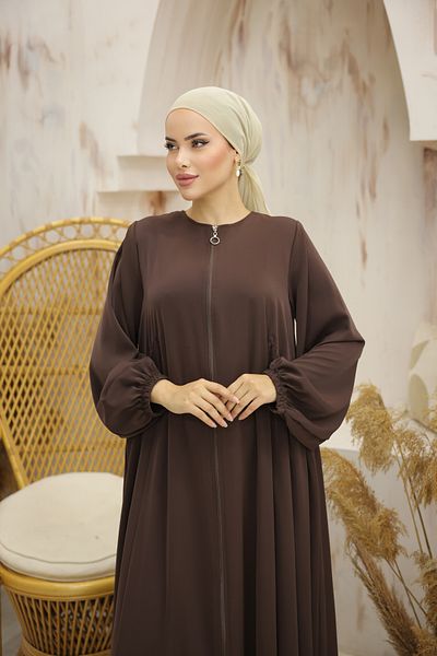 Nissra أنكانور مرير القهوة الجانب تجمع فضفاض Ferace Anka 255039
