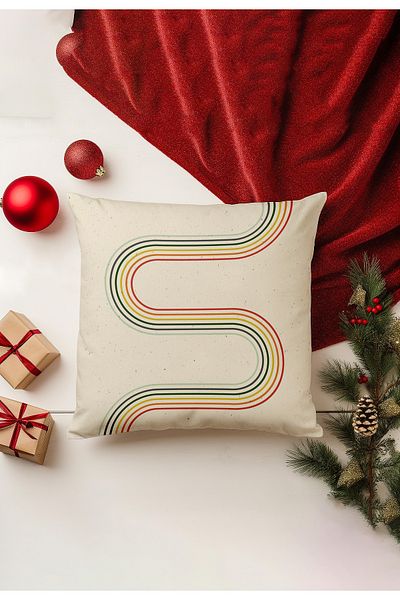 Filamente Christmas Themed Throw Pillow Cover / Christmas - Christmas Cushion Cover (Double-Sided Printed - Hidden Zipper)