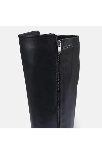 37Numara BÜYÜK NUMARA KADIN ÇİZME 41-42-43-44 SİYAH STREÇ