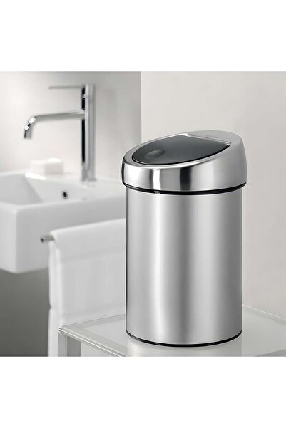 Brabantia Matt Steel Touch Wall Mounted Trash Can 3L