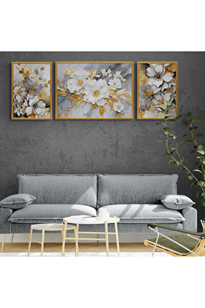 TekTablo Duvar Dekorasyonu Çerçeveli Tablo 3 Parça