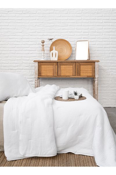 Barine 245X245 Model White Cocoon Cotton Quilt