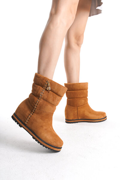 Solo Bag Γυναικείες μπότες casual με λεπτομέρεια με αλυσίδα χωρίς φερμουάρ