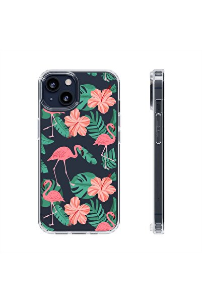 izzytech حافظة هاتف آيفون 13 صغيرة شفافة مطبوعة حافظة هاتف متينة بنمط