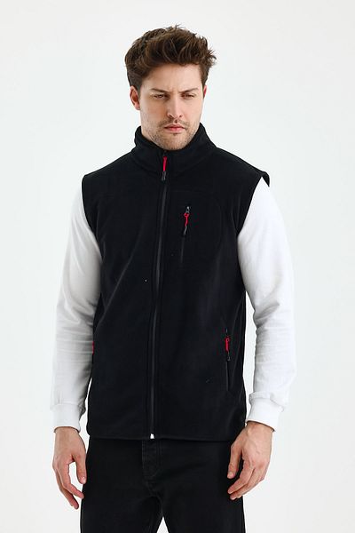 monox Men's Full Zipper Sports Fleece Vest