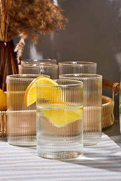 Perotti Savio Stripe 7 Piece Glass and Jug Set