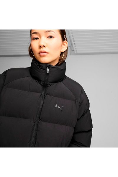 Puma Black Mono Women's Stand Collar Coat