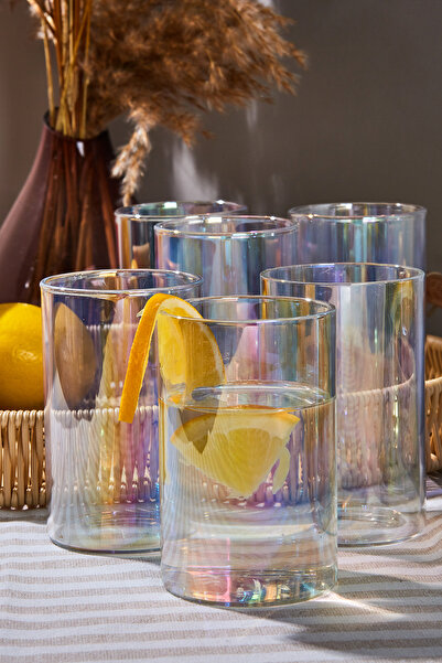 Perotti Savio Transparent Luster 7 Piece Glass and Jug Set