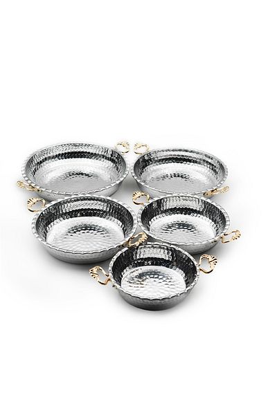 ANTEPSEPETİ Aluminum Serrated 5-Piece Skillet