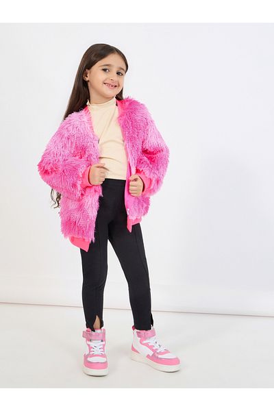 Styli Faux Fur Open Front Jacket