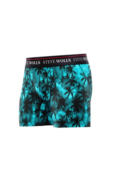 Steve Wolls Men's Palm Tree Patterned Single Digital Print Boxer - 1038