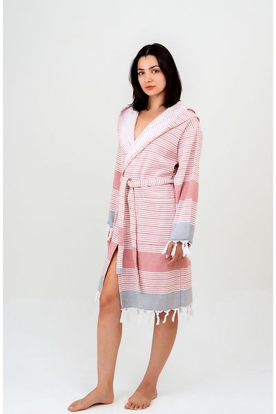 EMİLLİE Mi̇ra Towel Pectemal Bathrobe Unisex - 100% Cotton
