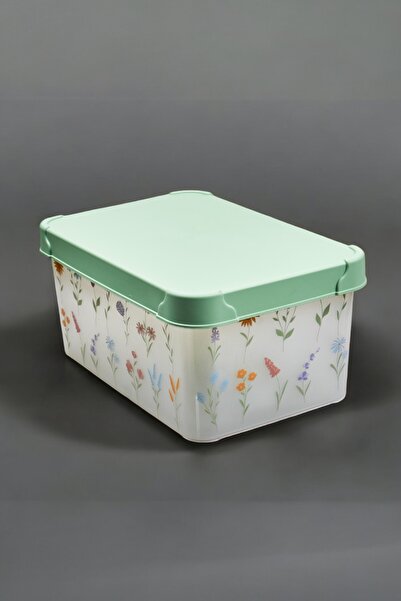 QUTU Style Boxbotanical Patterned 10 L Decorative Storage Box