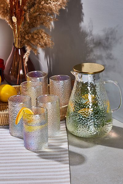 Perotti Savio Luster 7 Piece Glass and Jug Set