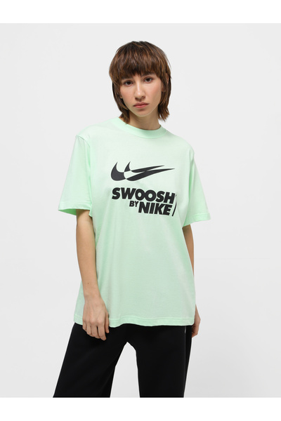 Nike NSW Tee Swoosh Oversize zelena ženska majica