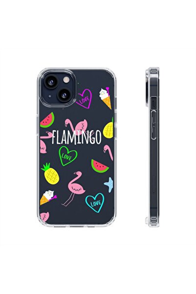 izzytech حافظة هاتف شفافة مطبوعة لهاتف آيفون 12/12 برو حافظة هاتف متينة بنمط