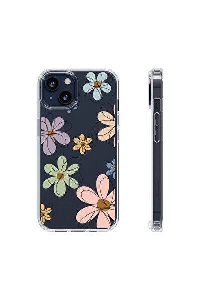 izzytech حافظة هاتف مطبوعة شفافة لهاتف آيفون 16 حافظة هاتف متينة بنمط