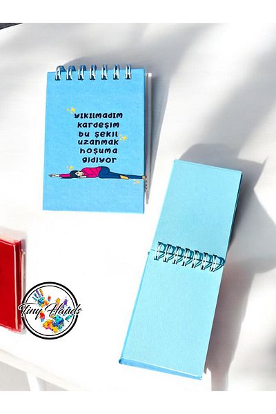 tiny hands Mini Notepad 7*10cm Hard Cover Notepad Writing Themed Notepad Homework Notebook