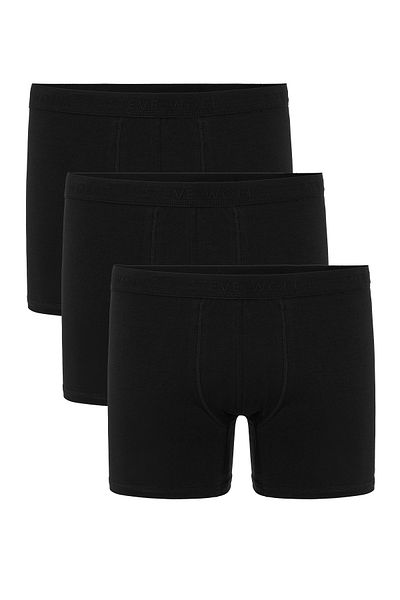 Steve Wolls Ανδρικά μαύρα 3 τεμάχια Lycra Boxer - 24101