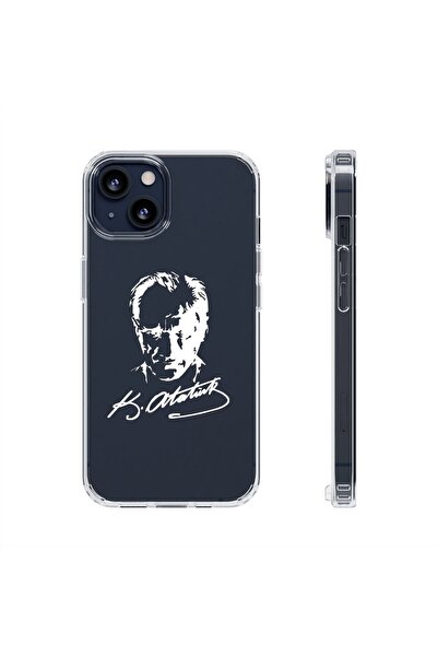 izzytech حافظة هاتف مطبوعة شفافة لهاتف آيفون 14 حافظة هاتف متينة بنمط