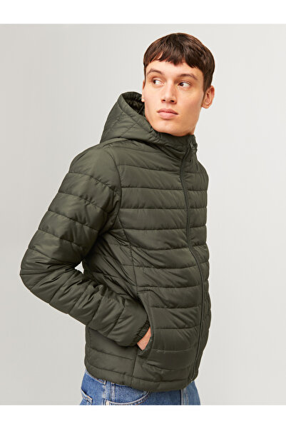REBEL By Styli Hooded Puffer Jacket with Front Zip