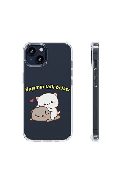 izzytech حافظة هاتف مطبوعة شفافة لهاتف آيفون 16 برو حافظة هاتف متينة بنمط