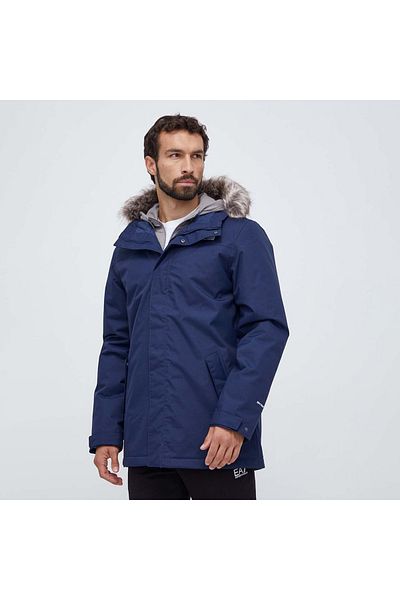 THE NORTH FACE Recycled Zaneck Men's Navy Blue Hooded Coat