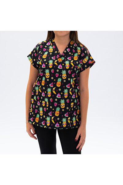 Pawstar Joly Fruits Üst Forma-medikal Önlük Dr. Hemşire Diş Hekimi Vet. Pet Kuaför Önlüğü Hastane Cerrahi