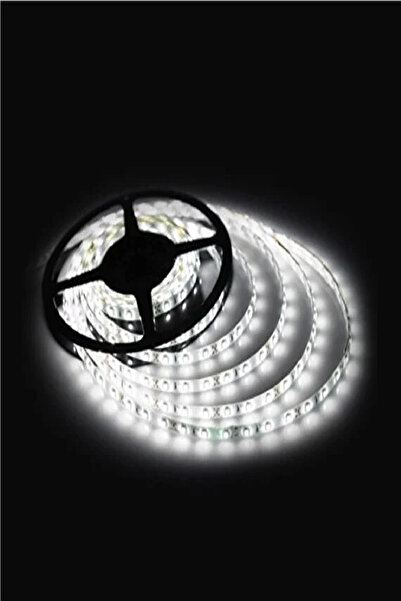 LEDX Beyaz Renk Silikonlu Dış Mekan Şerit Led 5mt Paket