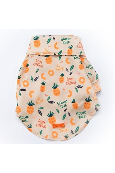 Pawstar Pineapple Large Dog Shirt - Dog Clothes (15 KG-45 KG)