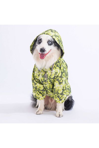 Pawstar GreenOssa Fleece Medium and Large Breed Dog Coat Dog Raincoat Dog Suit Dog Outfit