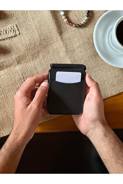 Leather Anatolia Hakiki Deri Para Klipsli Cüzdan, Slim Kartlık Erkek ve Kadın İnce Cüzdan, İnce Pratik Kartlık, İsim Baskısı Yapılır