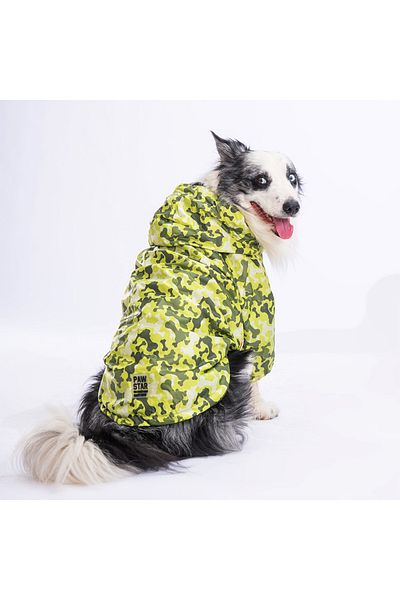 Pawstar GreenOssa Fleece Medium and Large Breed Dog Coat Dog Raincoat Dog Suit Dog Outfit