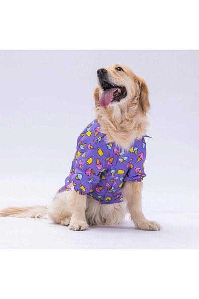 Pawstar 15-45 KG Medium and Large Breed Ice Cream Dog Shirt - Dog Clothing