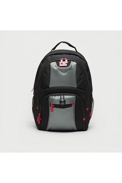 ECKO Ecko Unltd Panel Detail Backpack with Adjustable Straps and Zip Closure