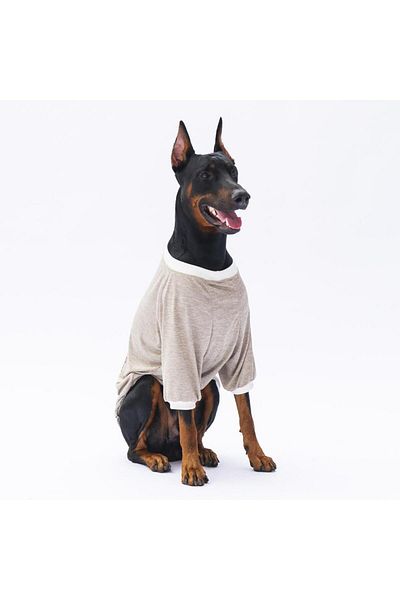 Pawstar Beige Super Paws Large Dog Sweatshirt - 15 KG-45 KG Outfit