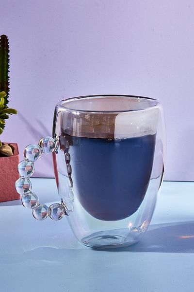 Perotti Double Ringo Luster 350 ml Walled Mug Beaded Handle